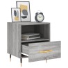 Tables de chevet 2 pcs sonoma gris 40x35x47,5 cm 