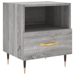 Tables de chevet 2 pcs sonoma gris 40x35x47,5 cm 
