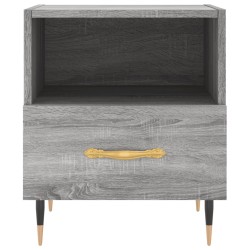 Tables de chevet 2 pcs sonoma gris 40x35x47,5 cm 