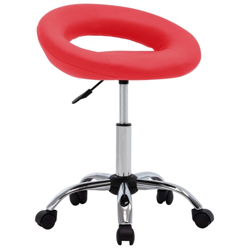 Chaise pivotante à manger Rouge Similicuir Chaise pivotante à manger Rouge Similicuir