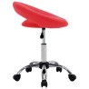 Chaise pivotante à manger Rouge Similicuir 