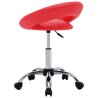 Chaise pivotante à manger Rouge Similicuir 