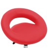 Chaise pivotante à manger Rouge Similicuir 