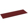 Panneaux muraux 12 pcs Rouge bordeaux 90x30 cm Tissu 3,24 m² 