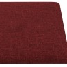 Panneaux muraux 12 pcs Rouge bordeaux 90x30 cm Tissu 3,24 m² 