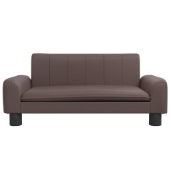 Lit pour chien marron 70x45x30 cm similicuir 