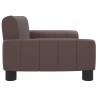 Lit pour chien marron 70x45x30 cm similicuir 