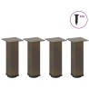 Pieds de table basse 4 pièces Acier naturel 30-32 cm Acier 