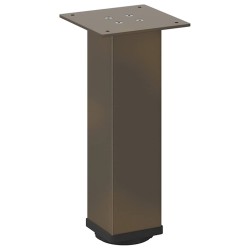 Pieds de table basse 4 pièces Acier naturel 30-32 cm Acier 