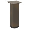 Pieds de table basse 4 pièces Acier naturel 30-32 cm Acier 