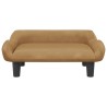 Lit pour chien marron 70x40x24 cm velours 