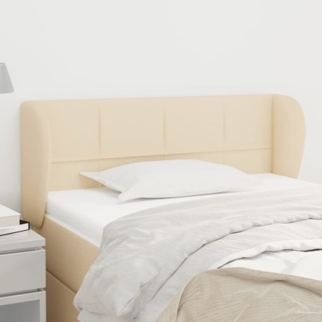 Tête de lit avec oreilles Crème 83x23x78/88 cm Tissu 