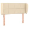 Tête de lit avec oreilles Crème 83x23x78/88 cm Tissu 