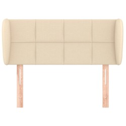 Tête de lit avec oreilles Crème 83x23x78/88 cm Tissu 