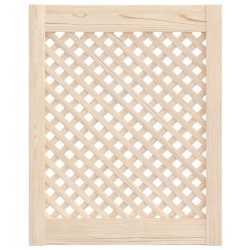 Portes d'armoires en treillis 2 pcs 49,5x61,5 cm pin massif 