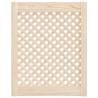 Portes d'armoires en treillis 2 pcs 49,5x61,5 cm pin massif 