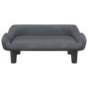 Canapé pour enfants gris foncé 70x40x24 cm velours 