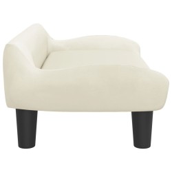 Canapé pour enfants crème 70x40x24 cm velours 