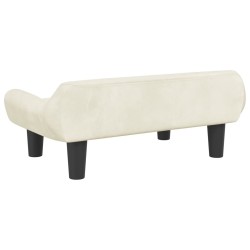 Canapé pour enfants crème 70x40x24 cm velours 