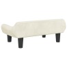 Lit pour chien crème 70x40x24 cm velours 
