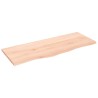 Dessus de table 100x40x2 cm bois de chêne massif non traité 