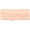 Dessus de table 100x40x2 cm bois de chêne massif non traité 