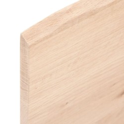 Dessus de table 100x40x2 cm bois de chêne massif non traité 