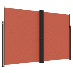 Auvent latéral rétractable terre cuite 220x600 cm 