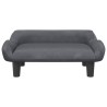 Lit pour chien gris foncé 70x40x24 cm velours 