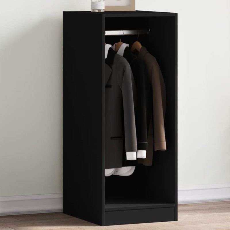 Garde-robe noir 48x41x102 cm bois d'ingénierie Garde-robe noir 48x41x102 cm bois d'ingénierie