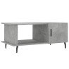 Table basse gris béton 90x50x40 cm bois d'ingénierie 