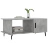 Table basse gris béton 90x50x40 cm bois d'ingénierie 