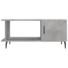 Table basse gris béton 90x50x40 cm bois d'ingénierie 