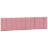 Coussin de tête de lit rose 200 cm velours 