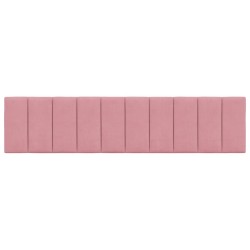 Coussin de tête de lit rose 200 cm velours 