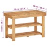Range-chaussures 70x32x46 cm Bois d'acacia massif 