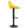 Tabouret de bar Jaune moutarde Velours 