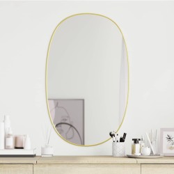 Miroir mural Doré 80x50 cm 