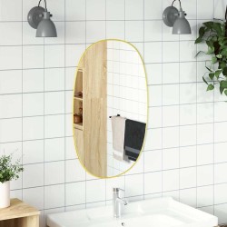 Miroir mural Doré 80x50 cm 