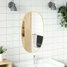 Miroir mural Doré 80x50 cm 