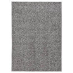 Tapis à poils courts 140x200 cm Gris 