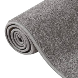 Tapis à poils courts 140x200 cm Gris 