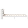 Cadre de lit sans matelas blanc 90x190 cm bois de pin massif 