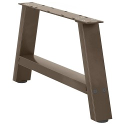 Pieds de table basse en forme de A, 2 pièces, 70 x (30-31) cm, acier 