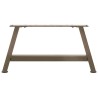 Pieds de table basse en forme de A, 2 pièces, 70 x (30-31) cm, acier 
