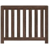 Cache-radiateur chêne marron 104x20x82 cm bois d'ingénierie 