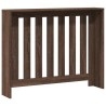 Cache-radiateur chêne marron 104x20x82 cm bois d'ingénierie 
