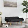 Lit pour chien noir 70x40x24 cm tissu 