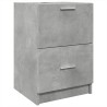 Armoire d'évier gris béton 40x37x59 cm bois d'ingénierie 