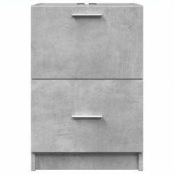 Armoire d'évier gris béton 40x37x59 cm bois d'ingénierie 